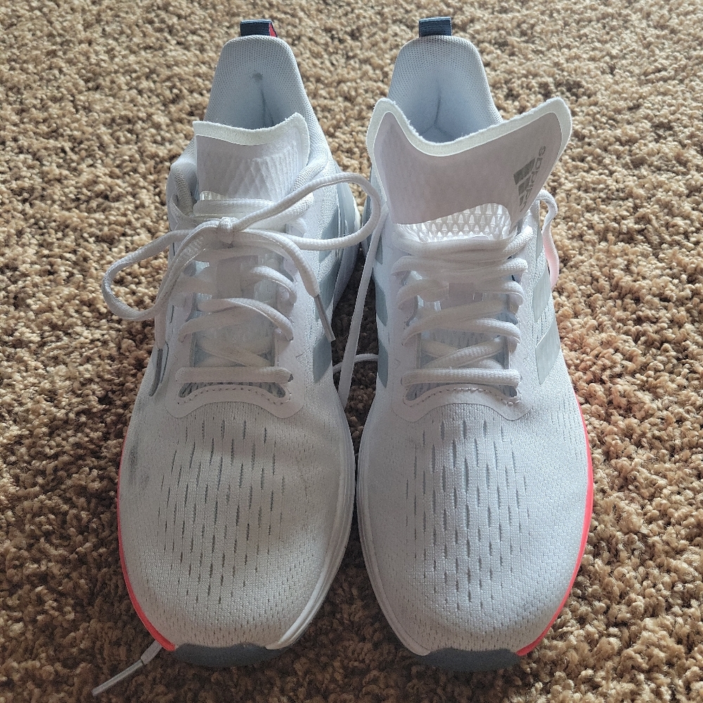 Adidas Response Super Womens Sz 8.5 Running Shoes Sneakers White FX4835